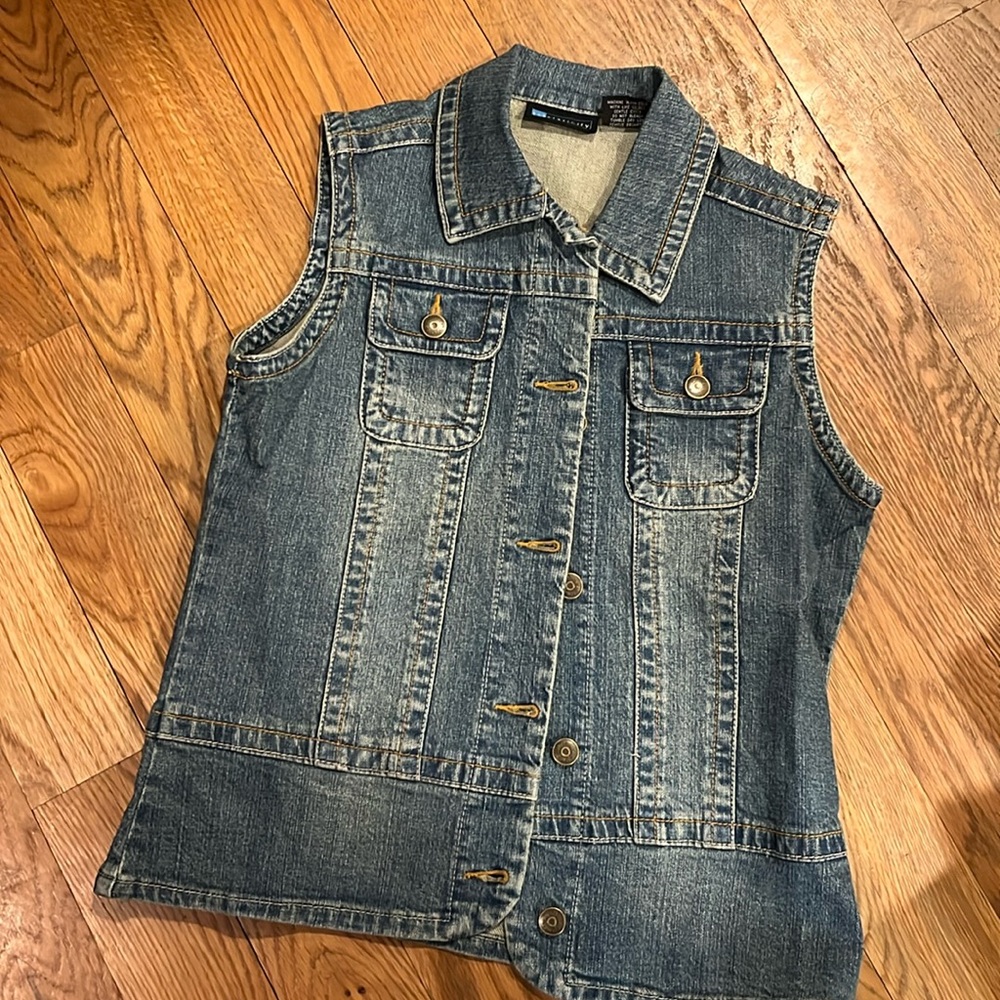 Denim vest Y2K relativity small